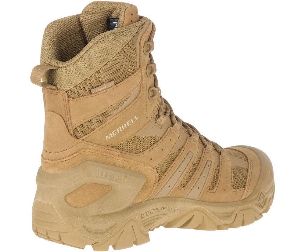 Kozaki Merrell Damskie Khaki - Strongfield Tactical 8\" Waterproof - 740135-ZTE